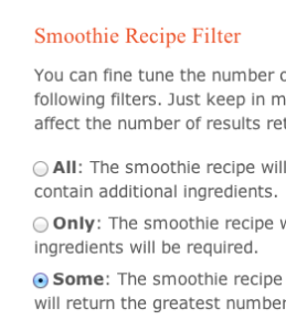 Smoothie Wizard Filters